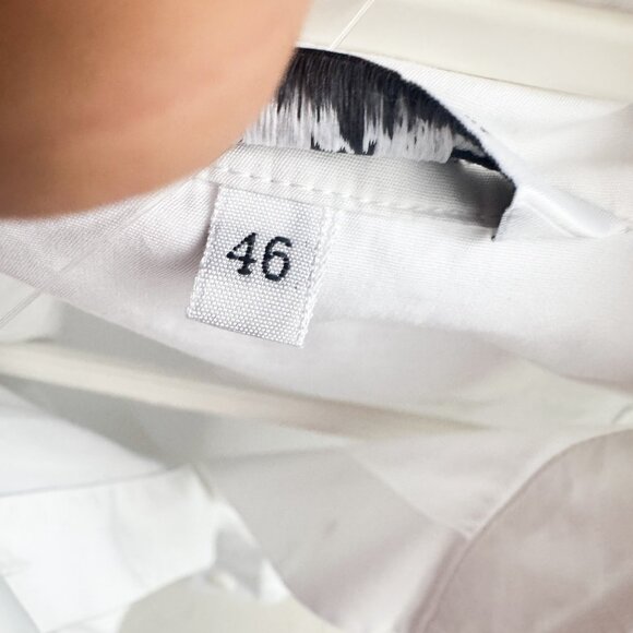 Loro Piana Classic Crisp White Long Sleeve Shirt 46 - Picture 3 of 5